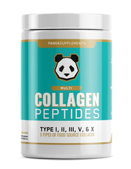 Underground Bio Labs Panda Multi Collagen bottle offers hydrolyzed collagen for daily use and potential joint support