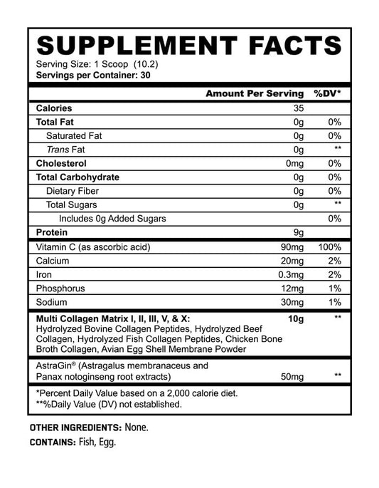 Panda Multi Collagen powder scoop shows easy mixing into beverages for busy days