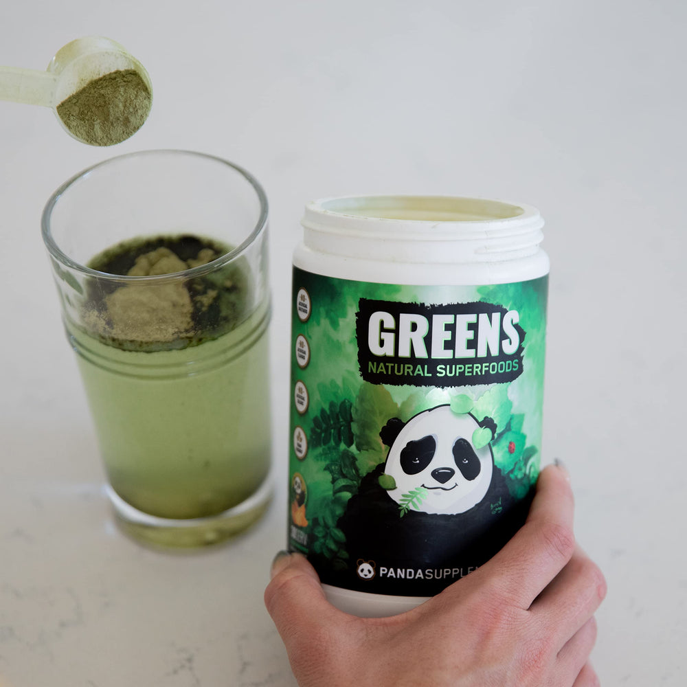 Underground Bio Labs Panda Supps 14-organic-powders collection conveys diverse nutrient support.