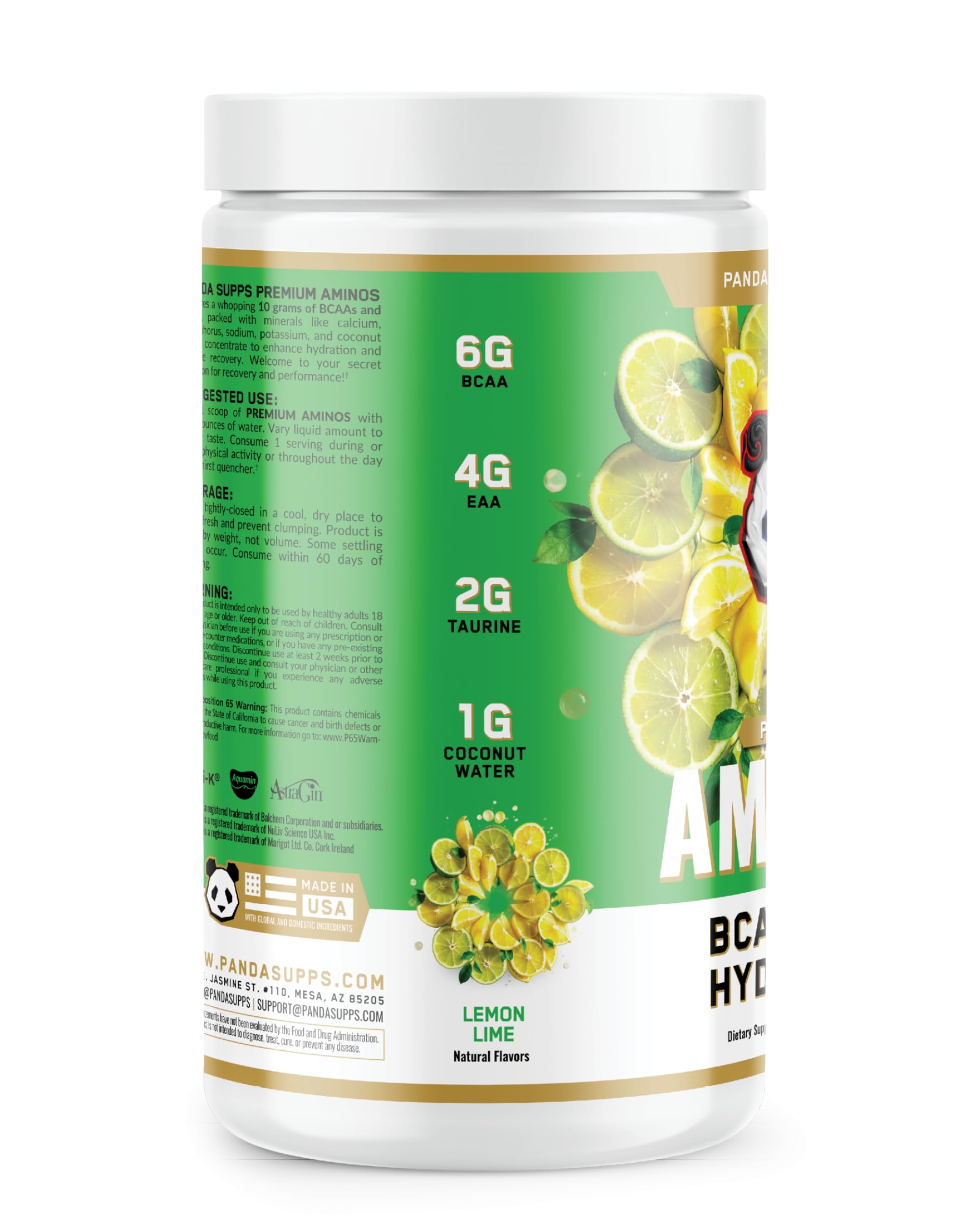 Panda Supps Aminos in a gym setting for active athletes.