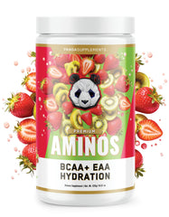 Underground Bio Labs Panda Supps Aminos Kiwi Strawberry bottle ready for hydration during training