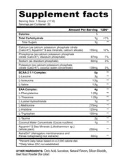 Panda Supps Aminos pink lemonade scoop showing precise measurement for dosing