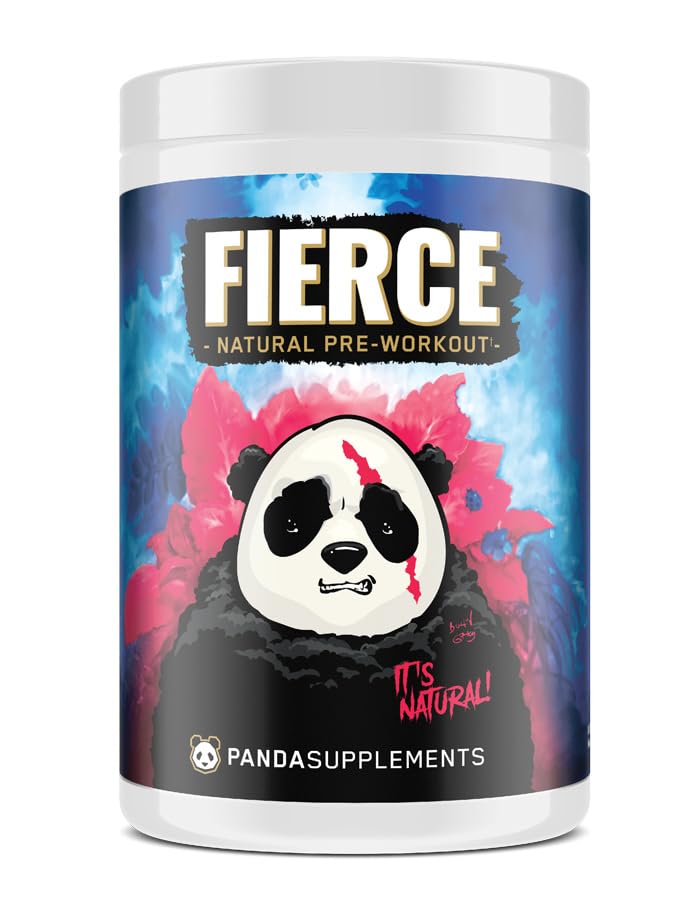 Underground Bio Labs Panda Supps Fierce Berry bottle front shows clean ingredients for daily workouts.