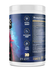 Underground Bio Labs Panda Supps Fierce Berry pour demonstrates quick mixing before training.