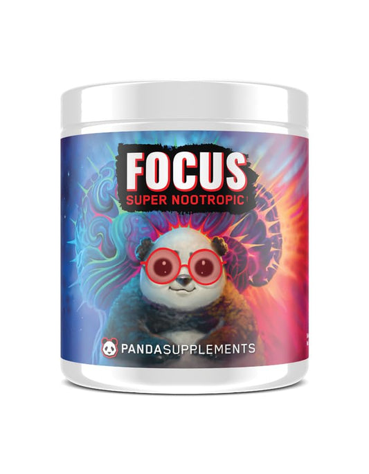 Underground Bio Labs Panda Supps Focus 3.0 bottle front for steady focus.