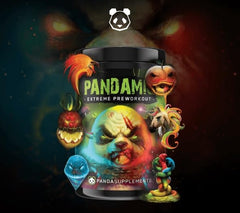 Panda Supps Pandamic Extreme Pre-Workout V2 bottle with unicorn design for energy