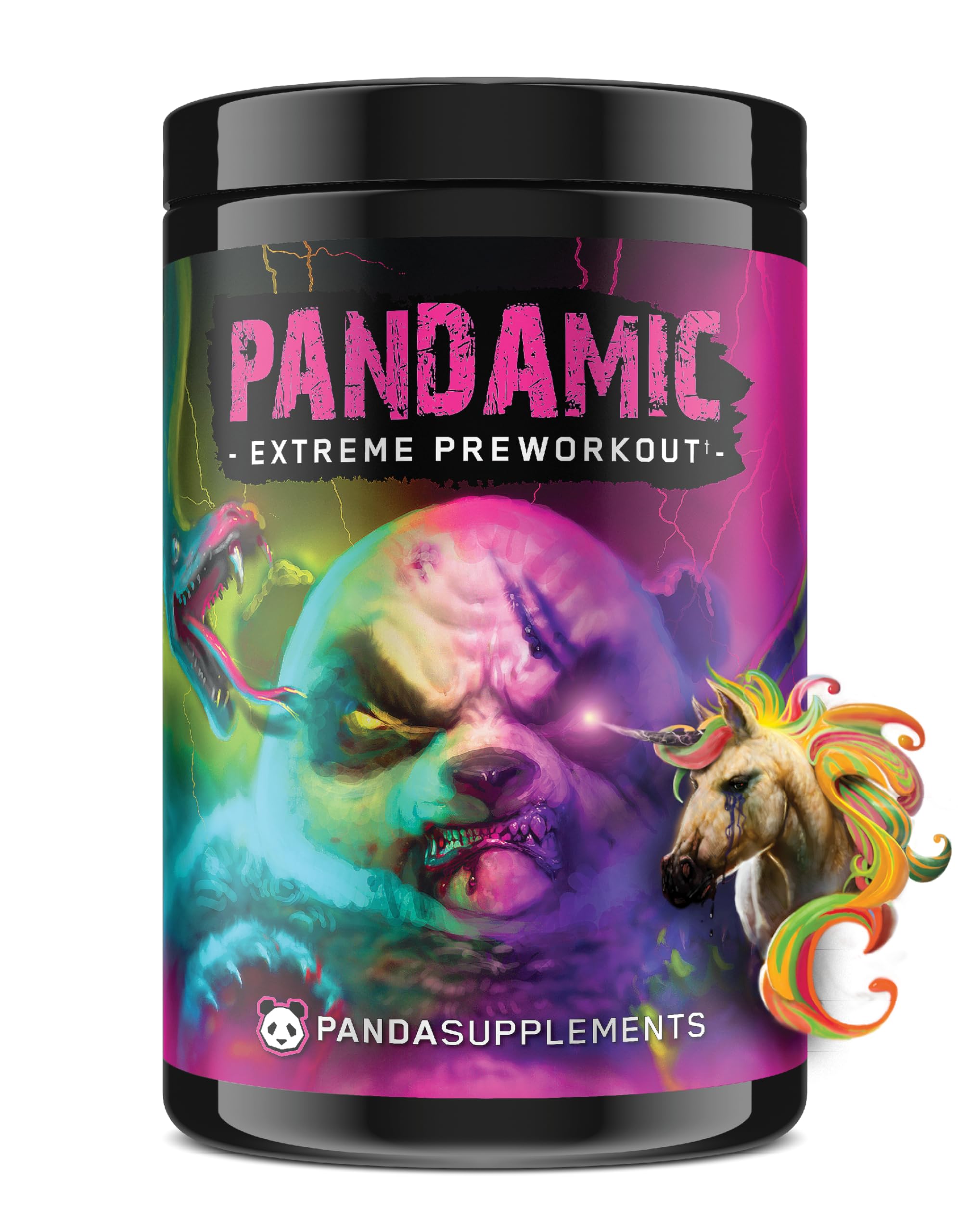 Underground Bio Labs Panda Supps Pandamic Extreme Pre-Workout V2 hero bottle energizes workouts
