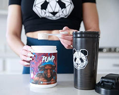 Mixing glass with powder swirl demonstrates easy dissolution.