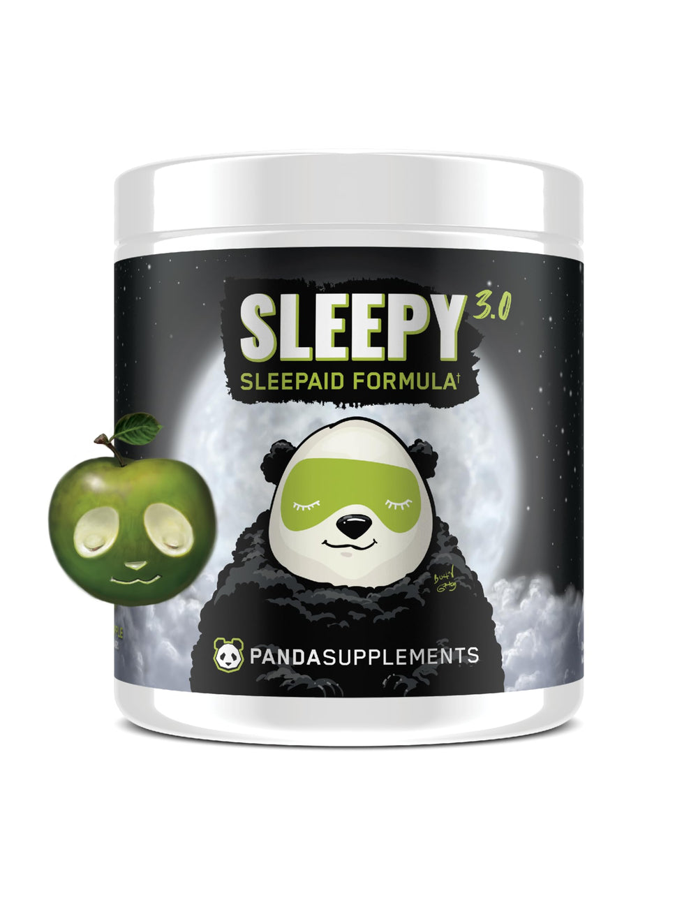 Underground Bio Labs Panda Supps Sleepy 3.0 Citrus Mango bottle promotes calm nights.