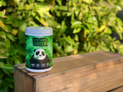 Underground Bio Labs Panda Supps USA GMP seal highlights quality and American-made production.