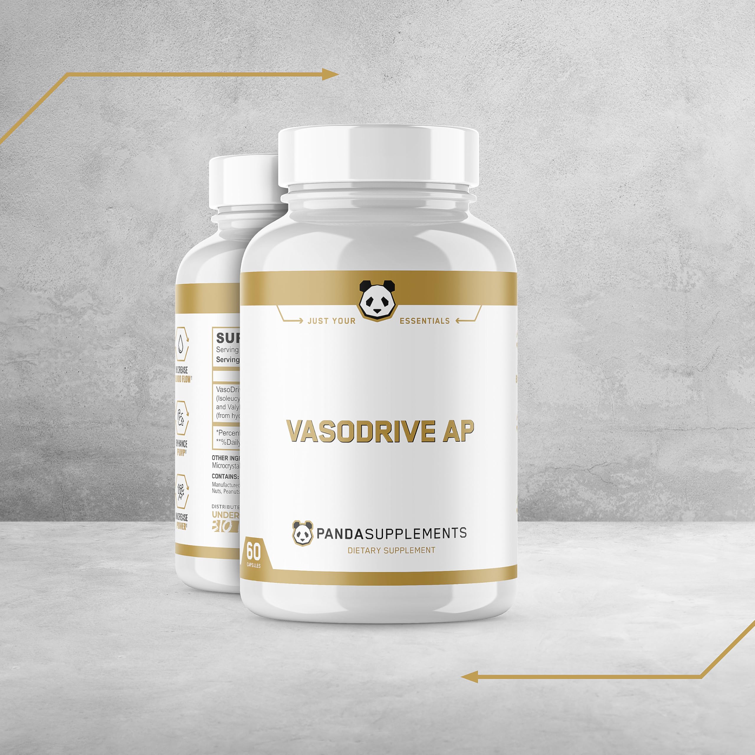 Underground Bio Labs packaging and Panda Supps branding signals product quality.