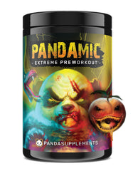 Underground Bio Labs Panda Supps Pandamic Extreme peach bottle for sharp focus during workouts