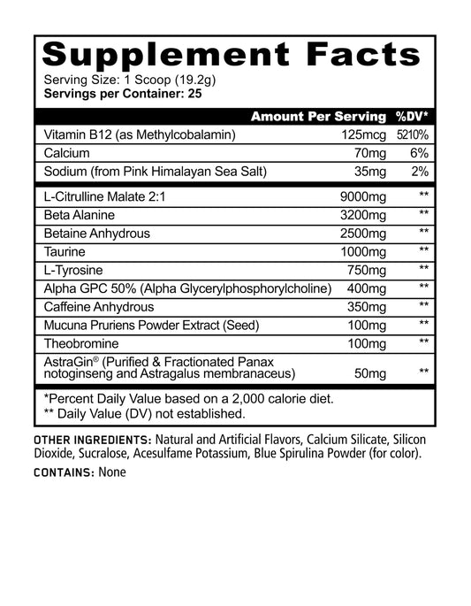 Panda Supps Pandamic Extreme Pre-Workout pump for visible vascularity during lifts