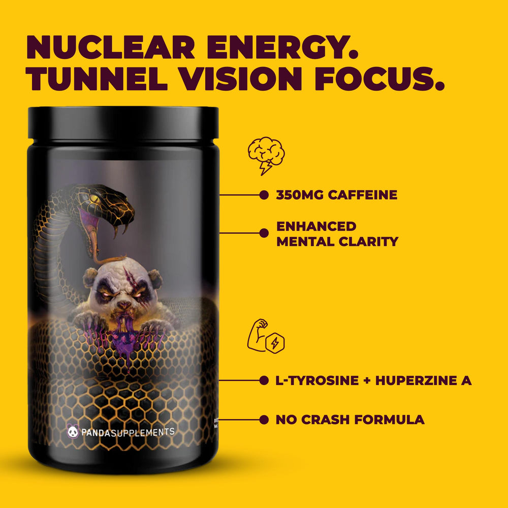 Underground Bio Labs Pandamic label closeup highlighting ingredients and intensity