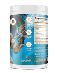 Ingredients panel for Underground Bio Labs Pando Pre-Workout lists key actives clearly.