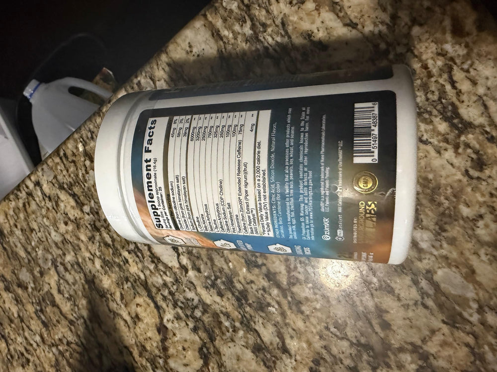 Underground Bio Labs Pando Pre-Workout ingredients list plate emphasizes premium actives