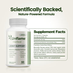 Unflame Herbal daily-use scene with water suggests convenient regimen