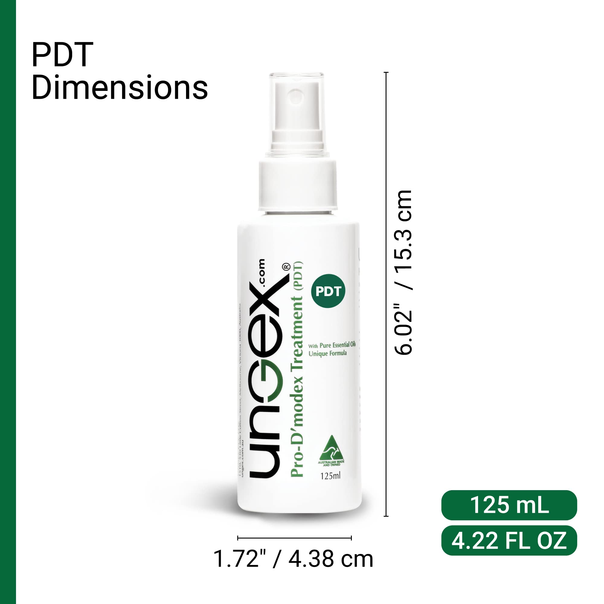 Ungex Demodex Defence Cleanser being poured for refreshing cleanse.