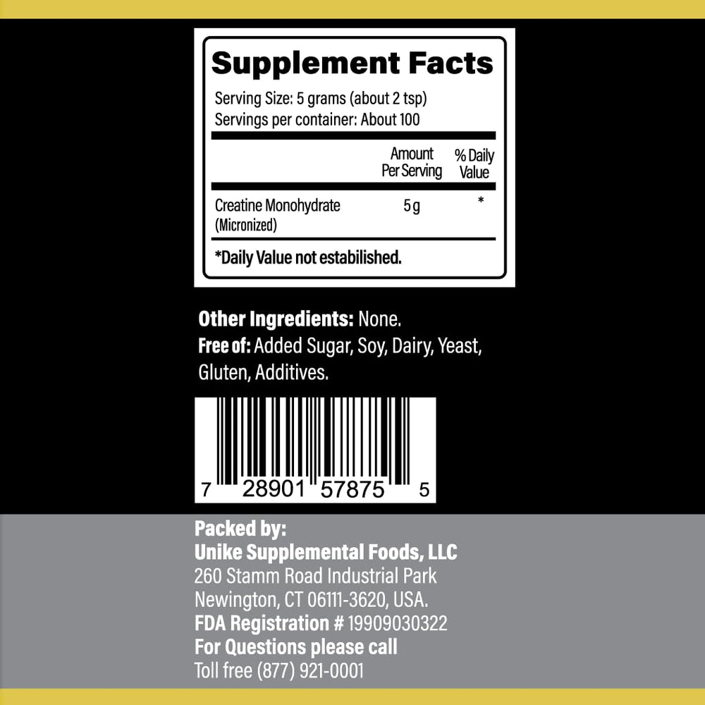Unike Nutra Pure Creatine Monohydrate glass with water shows quick mix.