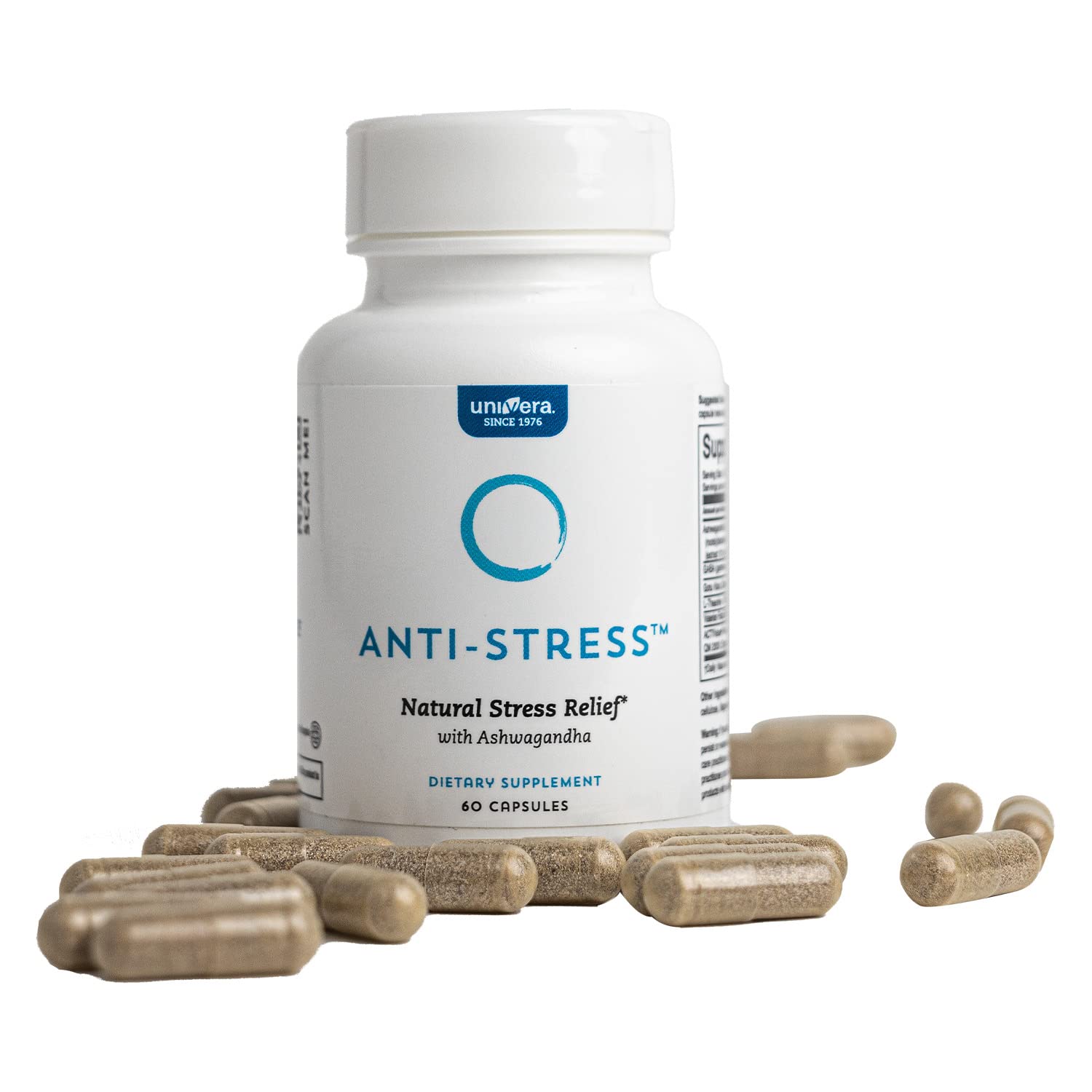 GABA and L-Theanine blend in Univera Anti-Stress for gentle calm and focus