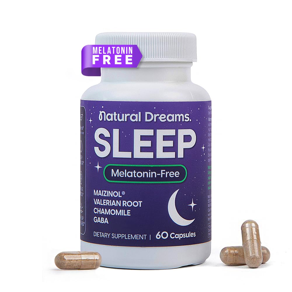 Univera Natural Dreams bottle cap shown for gentle, melatonin-free sleep support.
