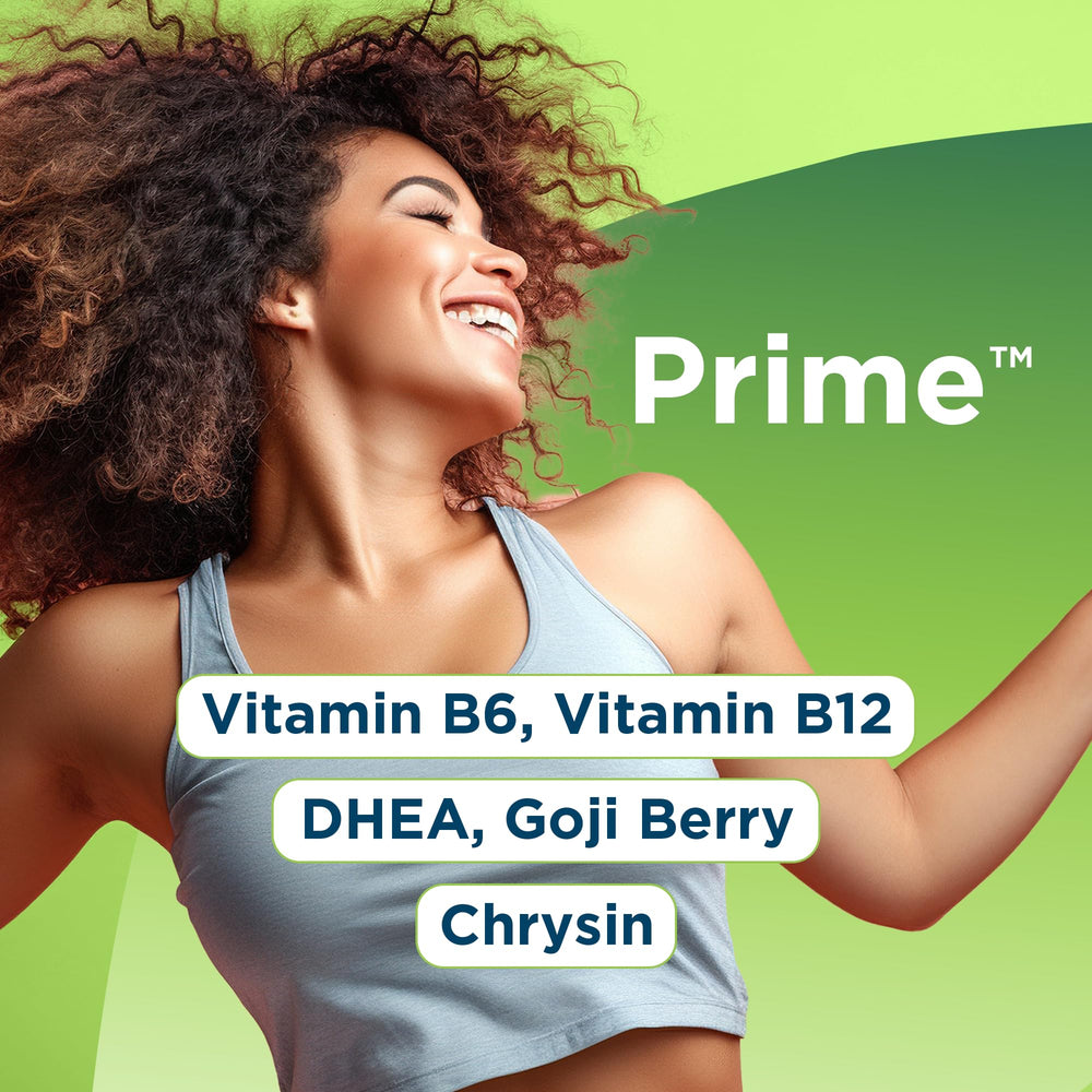 Univera Prime bottle on table signals a 30-day supply