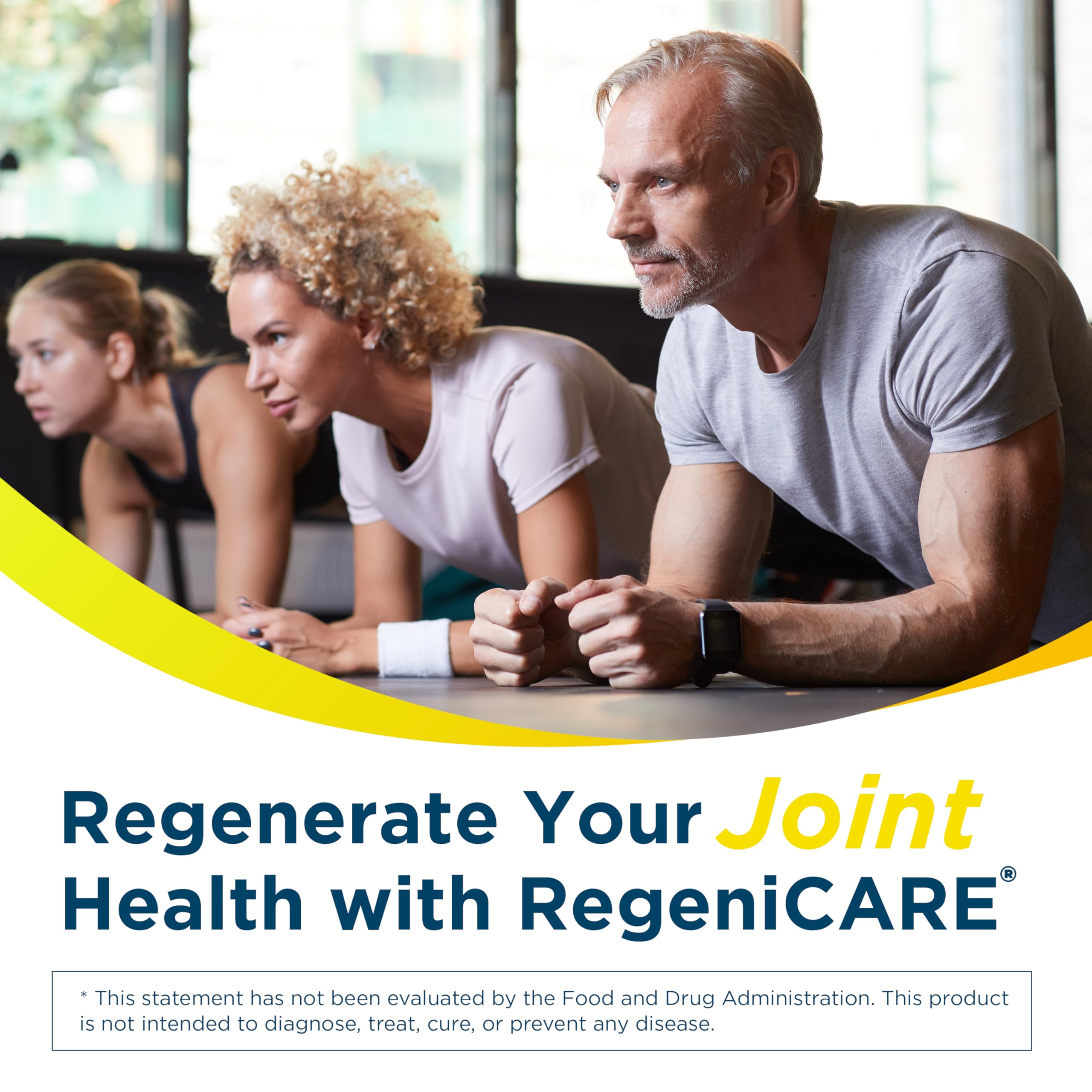 Univera RegeniCARE ingredients panel shows Univestin, glucosamine, chondroitin, MSM for joint health.