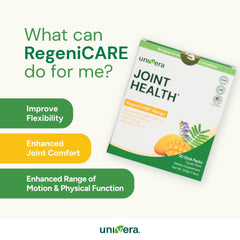 Univera stick pack being opened for easy preparation.