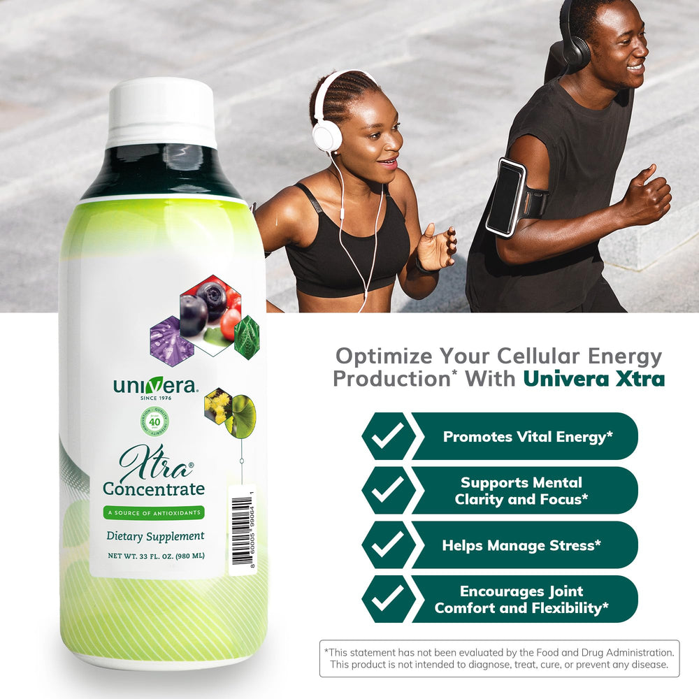 Univera Xtra Concentrate ingredients list highlights 15 natural ingredients