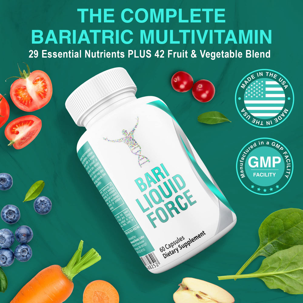 Universal Body Labs Bariatric Liquid Force no-dumping info on taking with or without food