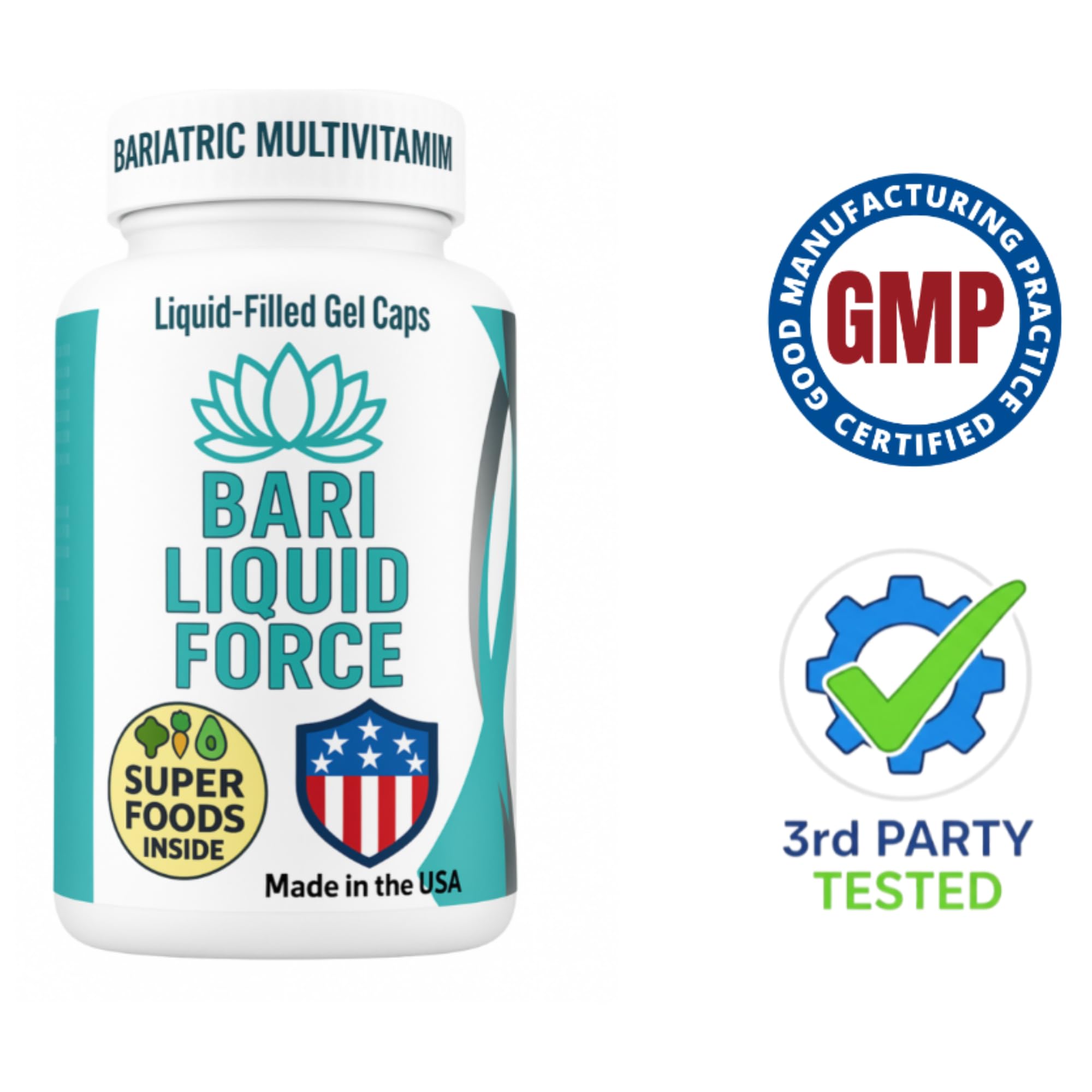 Universal Body Labs Post Bariatric Multivitamin kitchen scene illustrates convenient meal planning.