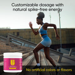 Universal U Boost & Focus Mango Powder with tropical flavor and clean ingredients.