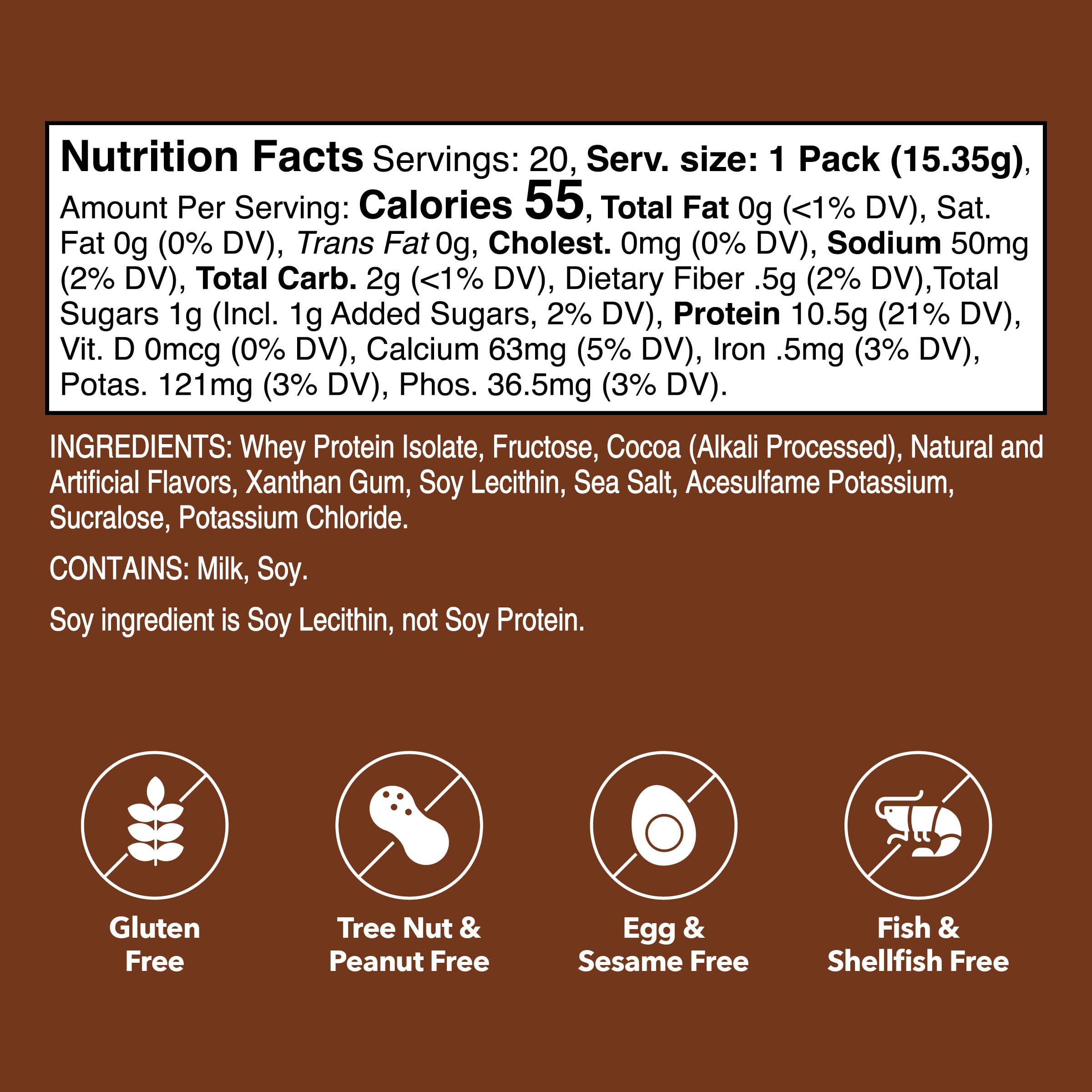 Unjury Chocolate stick-pack opened for easy single-serve use.