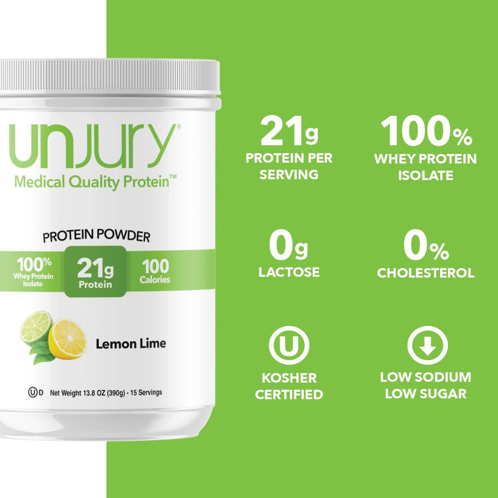 Close-up of Unjury label confirms gluten-free and kosher certifications.
