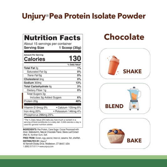 Unjury Planted vegan chocolate protein shake glass for quick post-workout refresh.