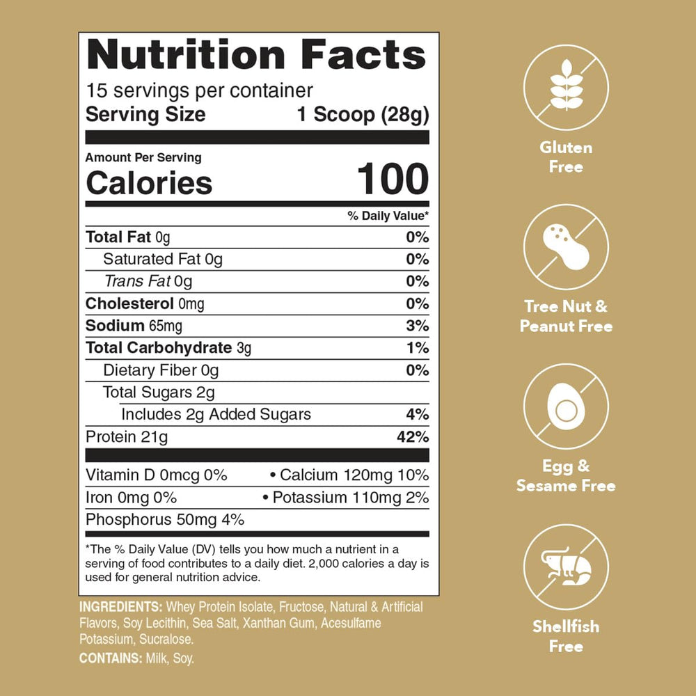 Unjury vanilla whey protein shake in glass shows smooth mixability and taste.