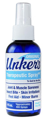 Unker's multi-purpose salve front view 4oz bottle for convenient application and daily skin care.