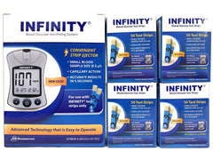 Unknown Infinity Meter promo image shows sleek device for quick readings