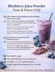 UNLEASH'D ORGANIC Blueberry Powder dissolving in water for quick hydration.