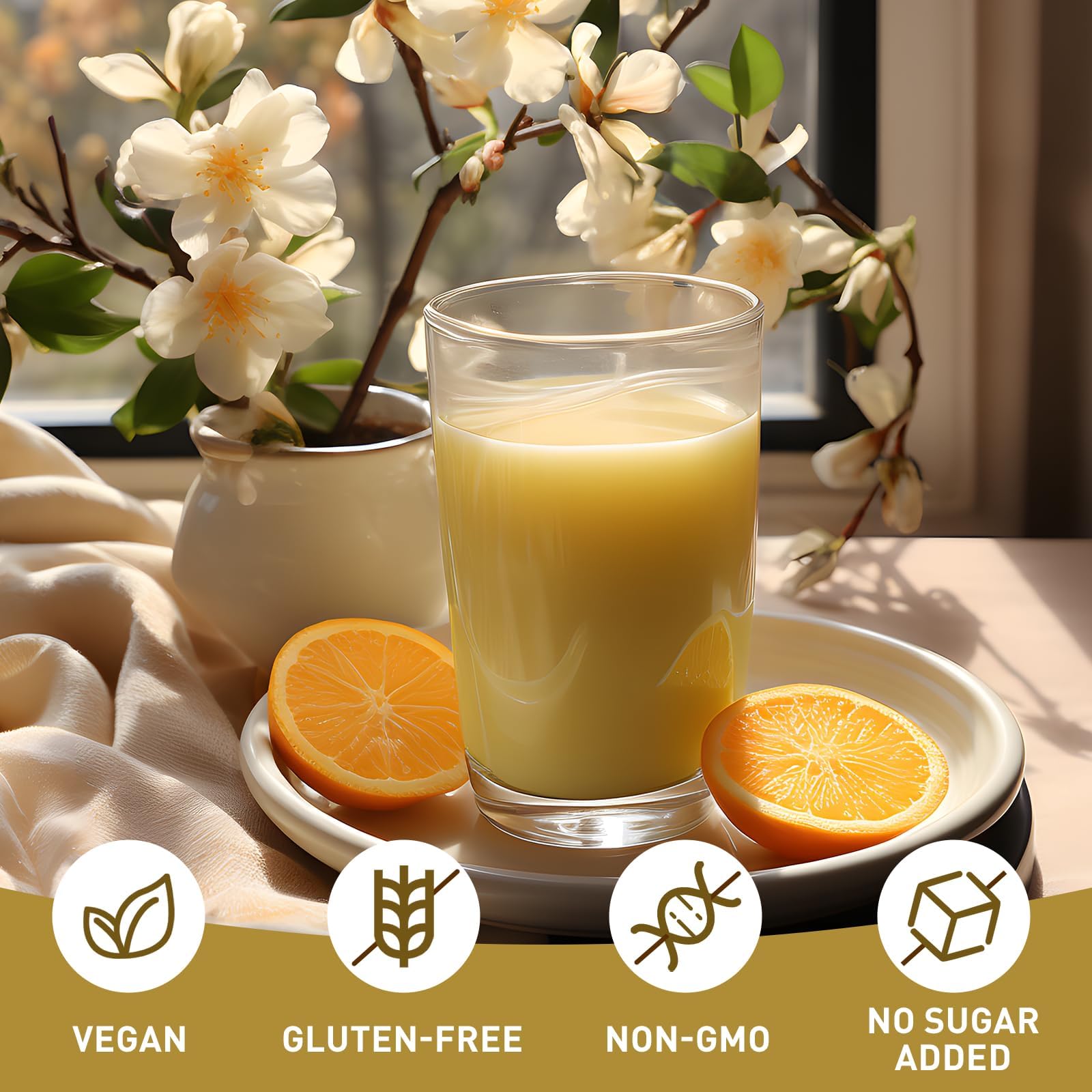 UNLEASH'D ORGANIC Ginkgo Biloba Powder label highlights vegan, non-GMO ingredients.