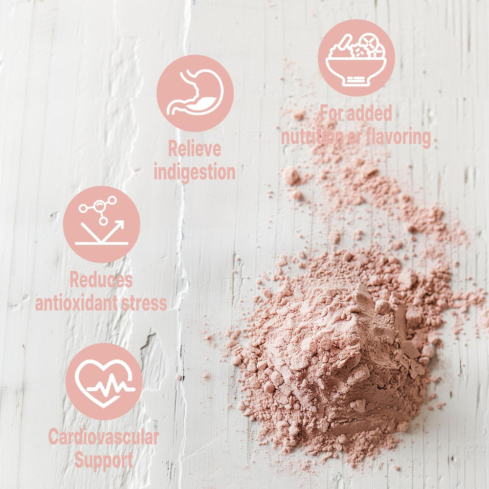 UNLEASHD ORGANIC Hawthorn juice powder blended into a vibrant smoothie.