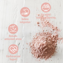 UNLEASHD ORGANIC Hawthorn juice powder blended into a vibrant smoothie.
