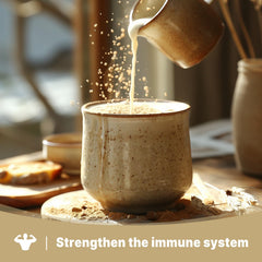 UNLEASH'D ORGANIC oyster mushroom powder smoothie-mix for plant-based protein