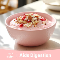 UNLEASH'D ORGANIC pomegranate powder packaging with eco-label and sustainable sourcing