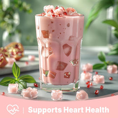 UNLEASH'D ORGANIC pomegranate powder sprinkled on yogurt for a flavorful boost