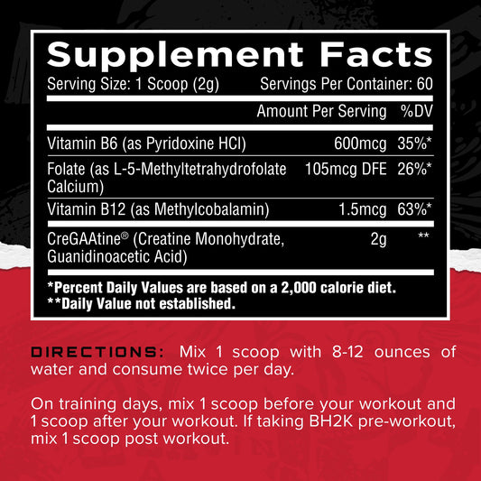 unmatched cregaatine powder dissolving in water to show fast mixability