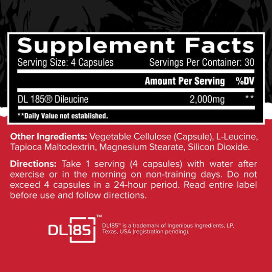Unmatched Dileucine scoop highlighting precise dosing for convenient post-workout nutrition.