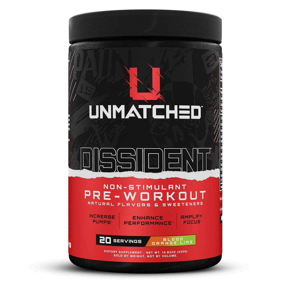 Unmatched Dissident tub and label for clean, non-stim training.
