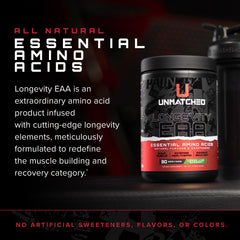 Serving glass with Longevity EAA pink lemonade flavor after training