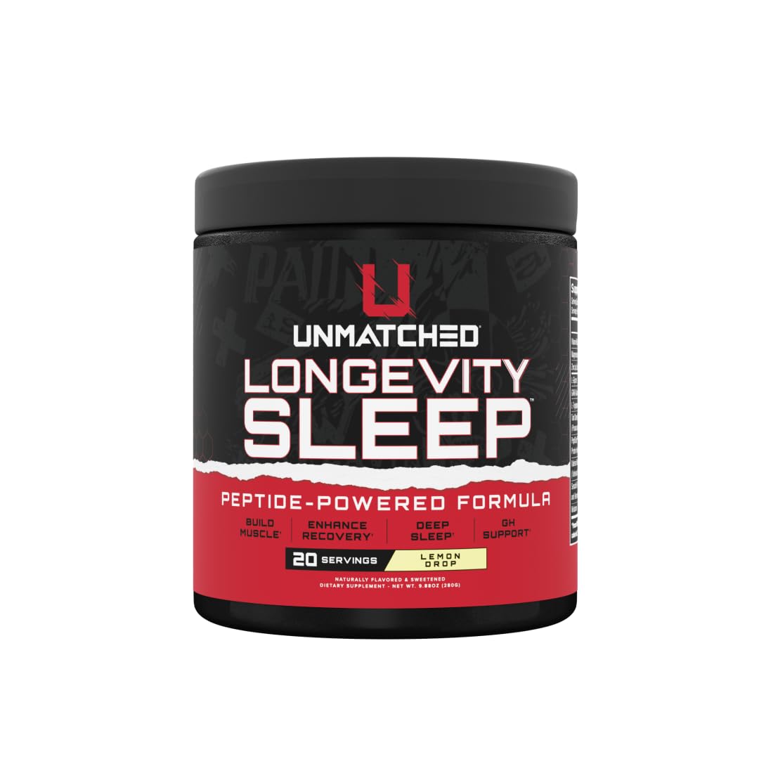 Unmatched Longevity Sleep bottle with lemon drop supports relaxation for a calm night